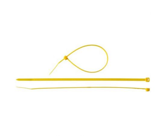 Нейлоновый хомут Зубр МАСТЕР желтый, 3,6 мм x 200 мм, 100 шт 309050-36-200 