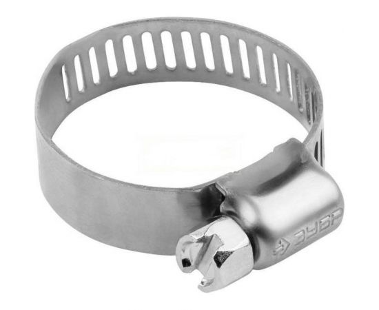 Хомуты ""ЭКСПЕРТ"" из нержавеющей стали с просечной лентой ПЛ-12,7, 16-32мм, 100шт. Зубр 37815-016-32-100 