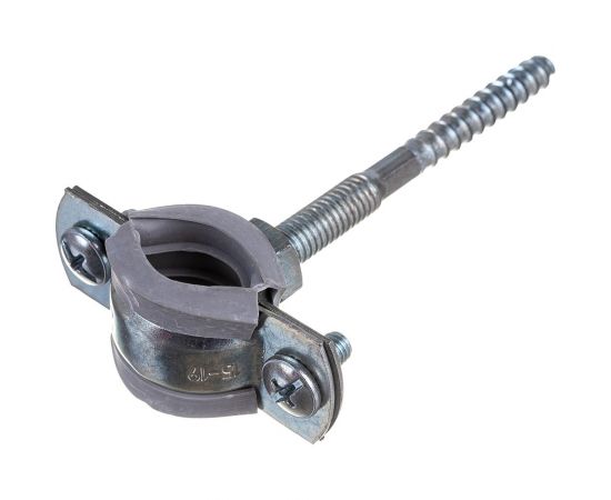Сантехнический хомут Хоммет 3/8" (14-18 мм) со шпилькой М8х70 и дюбелем 10х50 RUS038 – изображение 2