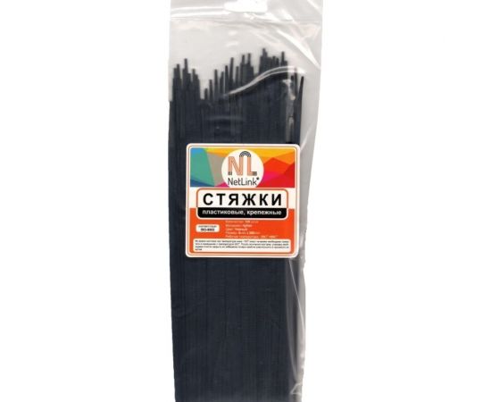 Хомут Netlink nylon 3x150 мм 100 шт черный 00000001107 – изображение 2