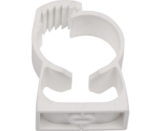 Крепеж-клипса для трубы с фиксатором ЕВРОПАРТНЕР PDF 35-42 мм, белая, 10 шт. 50004 D – изображение 2