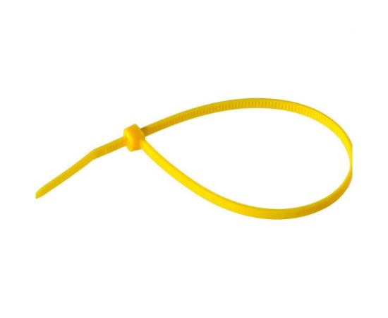 Нейлоновый хомут Зубр МАСТЕР желтый, 3,6 мм x 200 мм, 100 шт 309050-36-200 – изображение 2