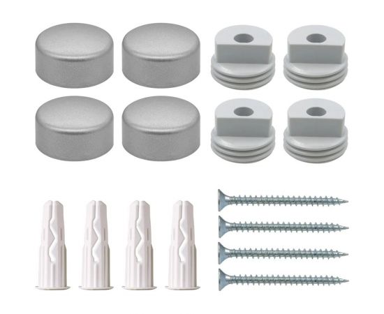 Комплект крепления для зеркала ЕВРОПАРТНЕР хром матовый, блистер, 1 шт. 89330 – изображение 2