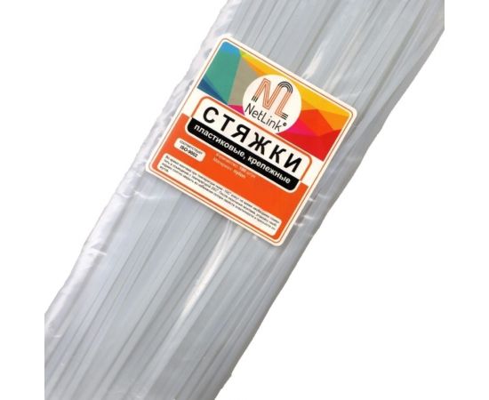 Хомут Netlink nylon 4x200 мм 100 шт белый 00000000079 – изображение 3