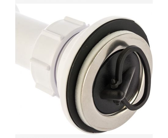 Бутылочный сифон McAlpine 1 1/4""x32 мм, с выпуском 60 мм, нержавеющая решетка, пробкой MRW2L – изображение 3