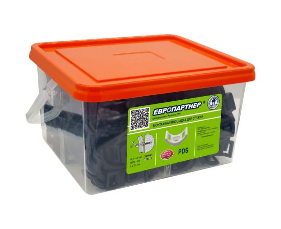 Монтажная площадка для стяжки ЕВРОПАРТНЕР pds черная, конт. 250 шт. 89303 – изображение 3