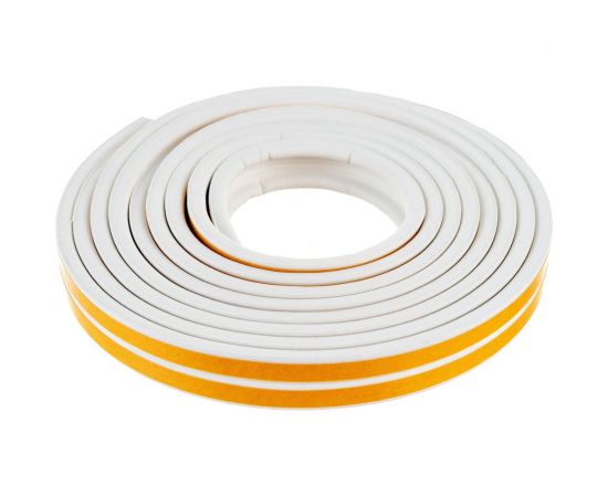 Самоклеящийся уплотнитель Sila P-профиль, 6 м, белый W6 SILAPW6 
