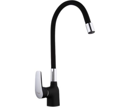 Смеситель для кухни FRAP F4453-04 высокий излив, черный 538182 