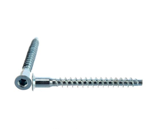 Шурупная стяжка Element 5,0x50 HEX белый цинк 100 шт 038910 