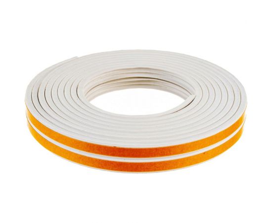 Самоклеящийся уплотнитель Sila E-профиль, 6 м, белый W6 SILAEW6 