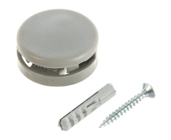 Зеркалодержатель ELEMENT D36мм пластмасса серый 4 шт 116570 