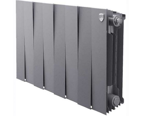 Биметаллический радиатор Royal Thermo PianoForte 300/Silver Satin 8 секций НС-1346089 