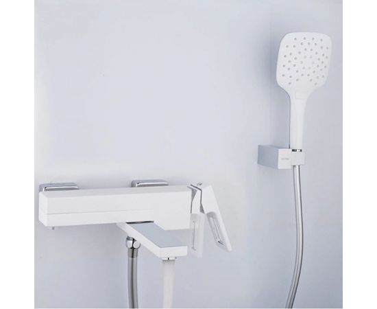 Смеситель для ванны Gappo G3217-8 белый, хром 544089 – изображение 2