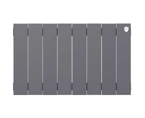 Биметаллический радиатор Royal Thermo PianoForte 300/Silver Satin 8 секций НС-1346089 – изображение 2