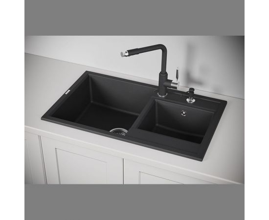 Кухонная мойка Granula GR-8201 черный – изображение 2