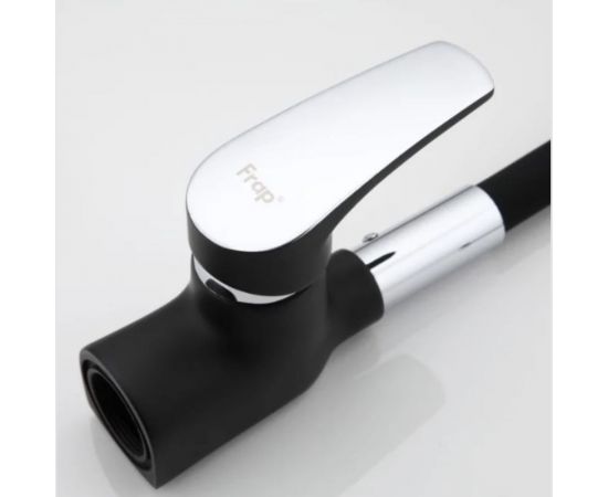 Смеситель для кухни FRAP F4453-04 высокий излив, черный 538182 – изображение 2