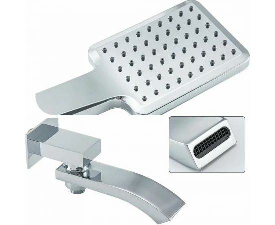 Душевая система Gappo термостат G7107-40 лейка ""Тропический душ"" встраиваемая, хром 549458 – изображение 3