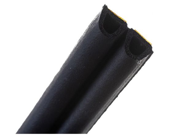 Самоклеящийся уплотнитель Sila D-профиль, 6 м, черный BL6 SILADBL6 – изображение 3