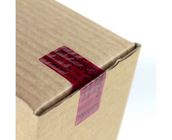 Пломба ТМАРК 66x25 мм, с печатью, цвет красный, след ВСКРЫТО/OPEN, 1000 шт./уп. ТМ-6002-6625-ТТ-1 – изображение 3