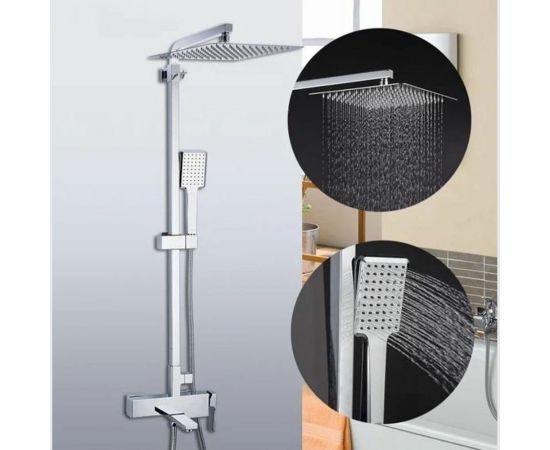 Душевая система Gappo 35к G2418 лейка "Тропический душ" хром 549174 – изображение 3