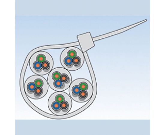 Кабельная прозрачная стяжка Fischer BN 4.8X370 100 шт. 37583 – изображение 4