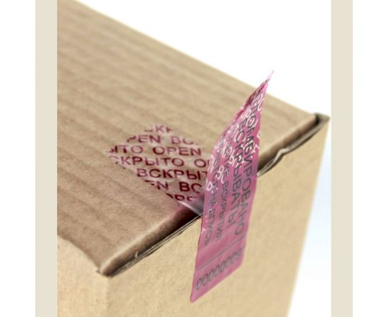 Пломба ТМАРК 66x25 мм, с печатью, цвет красный, след ВСКРЫТО/OPEN, 1000 шт./уп. ТМ-6002-6625-ТТ-1 – изображение 4