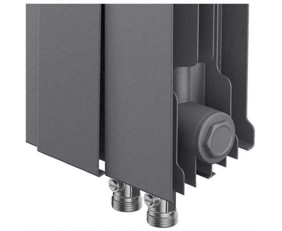 Биметаллический радиатор Royal Thermo PianoForte VDR 300/Silver Satin 10 секций НС-1346074 – изображение 4