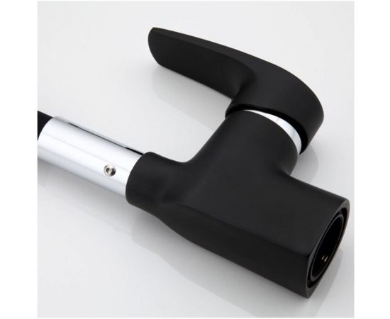 Смеситель для кухни FRAP F4453-04 высокий излив, черный 538182 – изображение 4