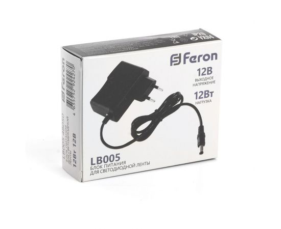 Электронный трансформатор для светодиодной ленты FERON 12W 12V (драйвер), LB005, 48050 – изображение 5