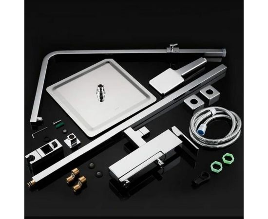 Душевая система Gappo 35к G2418 лейка "Тропический душ" хром 549174 – изображение 6