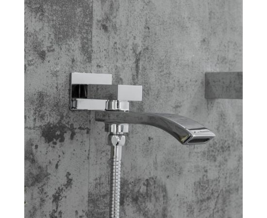 Душевая система Gappo термостат G7107-40 лейка ""Тропический душ"" встраиваемая, хром 549458 – изображение 7