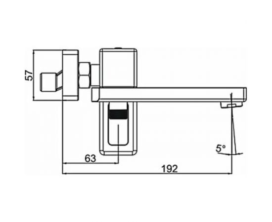 Смеситель для ванны Gappo G3217-8 белый, хром 544089 – изображение 8