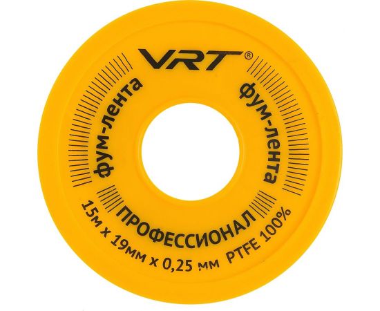 ФУМ лента для газа VRT 19 мм х 0,25 мм х 15 м 530756 