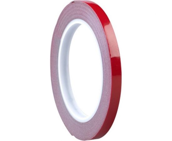 Пеноакриловая двусторонняя лента RoxelPro толщина 0,8 мм, 9ммх5м, серая 512312 