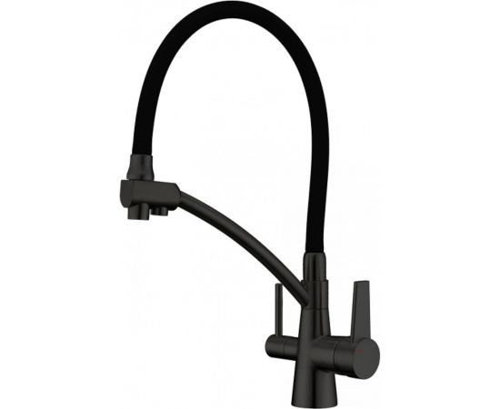 Смеситель для кухни Gappo 35к G4398-16 с выходом для питьевого фильтра, черный 549409 