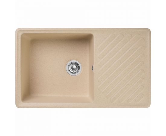 Мойка GRANFEST QUARZ чаша с крылом, 860х480 мм, бежевый 53 бежевый 