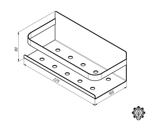Кухонный органайзер EMBODIMENT настенный, монтаж без сверления, белый EMB-KO-W-W – изображение 13