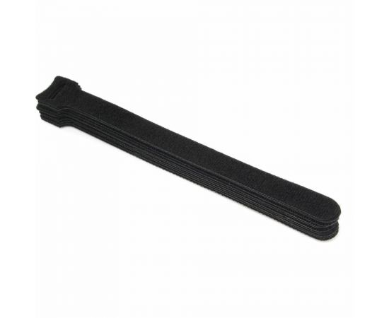 Хомуты-липучки Cablexpert на основе ленты Velcro 145x11 мм, черные, 12 шт. VT-145x11BK – изображение 2