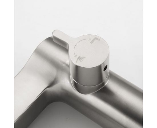 Смеситель для акриловой ванны Gappo 35к G1199-30 нержавеющая сталь, 3 отверстия, сатин 549418 – изображение 2