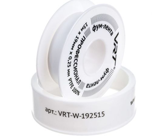 ФУМ лента для воды VRT 19 мм х 0,25 мм х 15 м 530754 – изображение 2