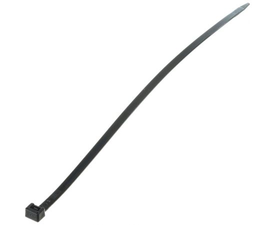 Ленточный хомут с нейлоновым язычком BERNER черный, 380x7.8 369986 – изображение 2