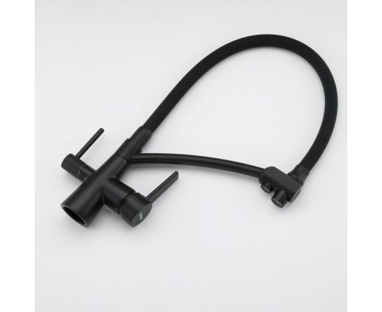 Смеситель для кухни Gappo 35к G4398-16 с выходом для питьевого фильтра, черный 549409 – изображение 2