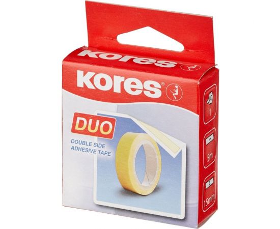 Двусторонняя канцелярская клейкая лента Kores 15х5 170371 – изображение 2