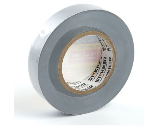 Изоляционная лента STEKKER intp01315-20 0,13x15 мм, 20 м, серебро 39905 – изображение 2