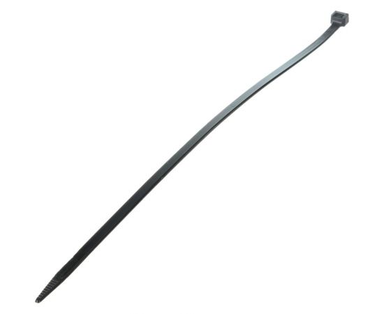 Ленточный хомут с нейлоновым язычком BERNER черный, 380x7.8 369986 – изображение 3