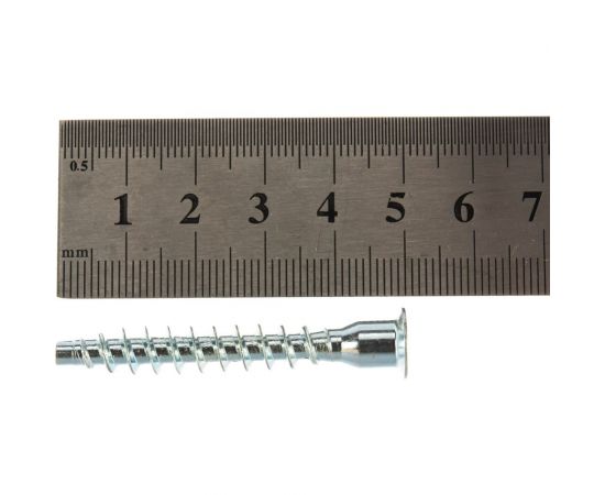 Шурупная стяжка Element оцинкованная 7х50 мм HEX 50 шт. 5650005 / 038930 – изображение 3