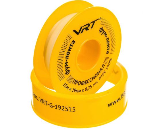 ФУМ лента для газа VRT 19 мм х 0,25 мм х 15 м 530756 – изображение 3
