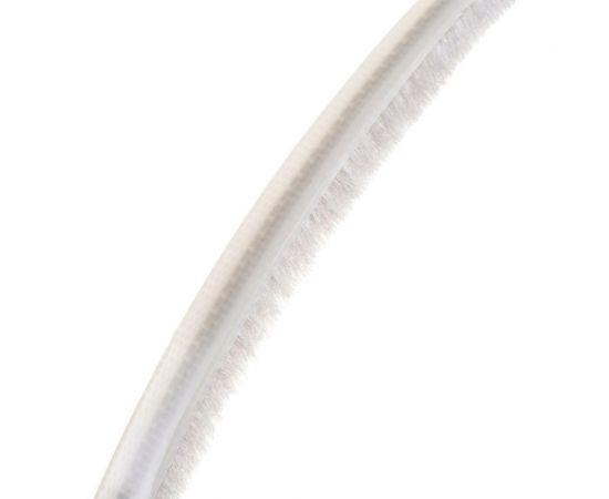 Щёточный уплотнитель Mebax Lite 7x6, серебро, 3Р, на клею, на плёнке, 400 м 00-00000975 – изображение 3