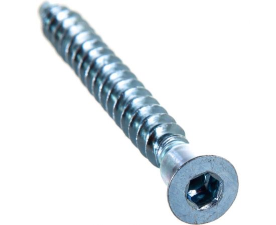 Шурупная стяжка Element 7x70 HEX белый цинк 40 шт 084240 – изображение 4