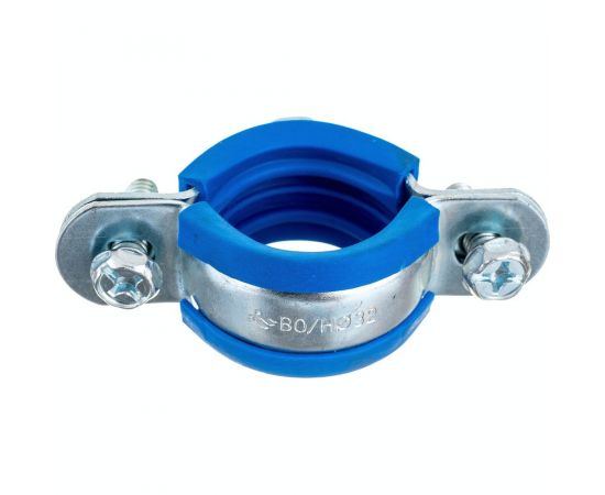 Металлический сантехнический хомут для труб 32 Blue Ocean шуруп и дюбель в компл. PPRF/MSHTS 32 – изображение 4